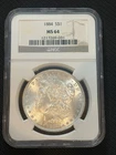 1884 $1 Morgan Silver Dollar NGC MS64