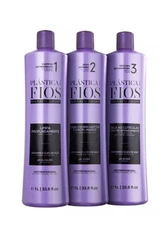Cadiveu Plástica dos Fios Hair Treatment Kit – 3x1L (Shampoo + Anti-Frizz + Rest