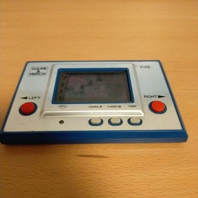 Nintendo Game & Watch Silver Fire RC-04 Wide Screen 1980 Tested