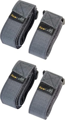 AceCamp 1 Paar (2 Stück) Packgurt 2,5 x 30 cm Allzweckgurt, Fahrrad, Sport,