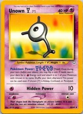 Unown [Y] 40/64 Uncommon Neo Revelation Pokemon Unlimited Moderately Played