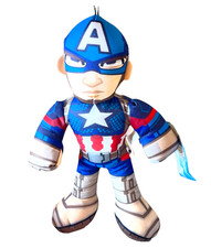 NWT Captain America 14" Doll Soft Body Avengers Stuffed Animal Plush