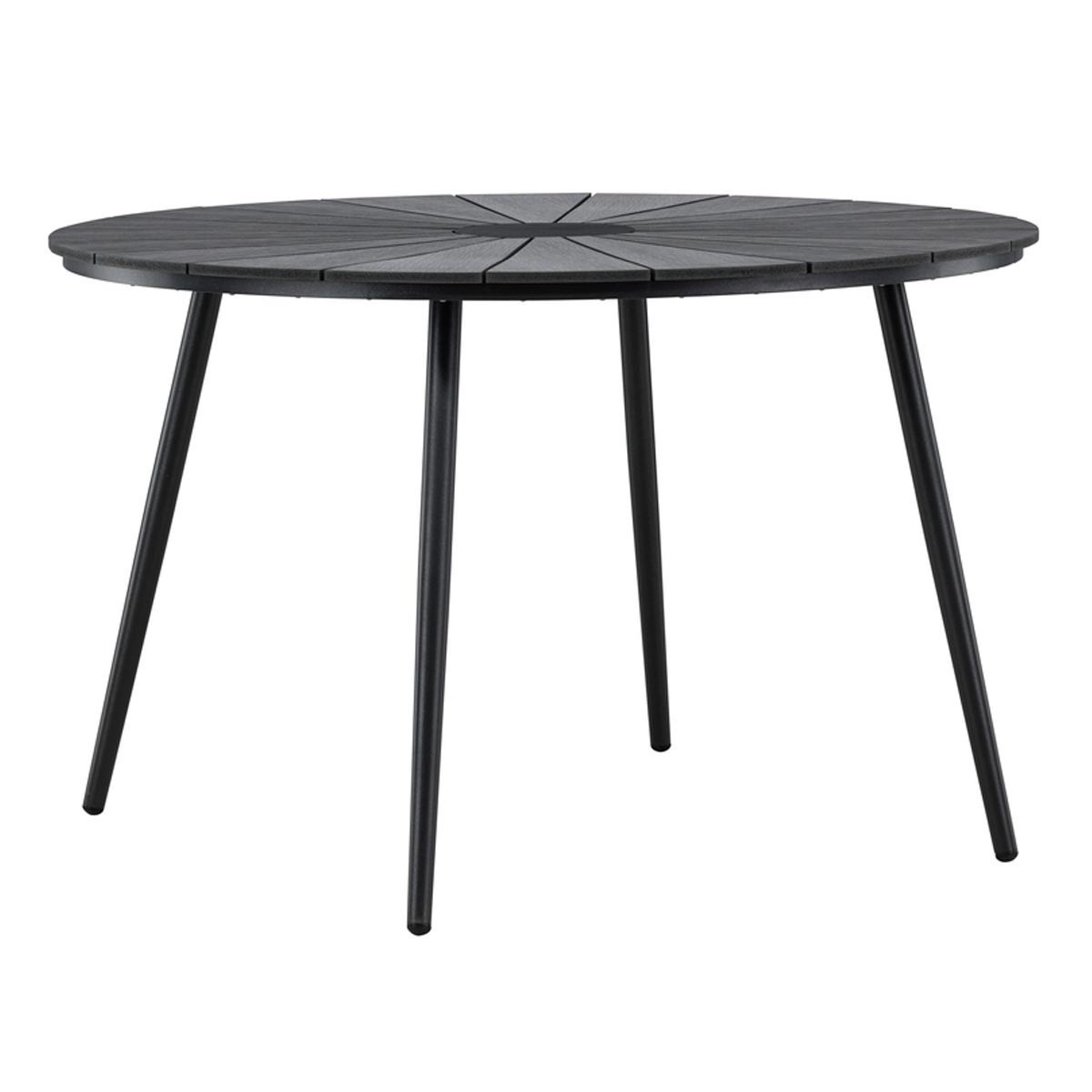 Table de jardin design San Vito 120cm noir pour créer un écrin de sérénité