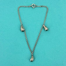 Bracciale originale TIFFANY & Co. in argento sterling 925 con catena a goccia...