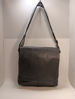 Coach Charles E1747-F72362 Navy Blue Leather Messenger Crossbody Handbag