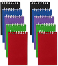 10 Pack Small Pocket Notebook Bulk Mini Notebooks Party Favors Small 3X5 Spiral