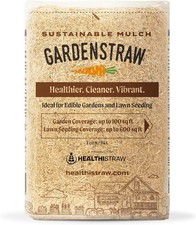 GardenStraw 3 cu ft 20 lbs All-Natural Mulch Gardens Vegetables & Lawn Seeding – 3.22 per gallon