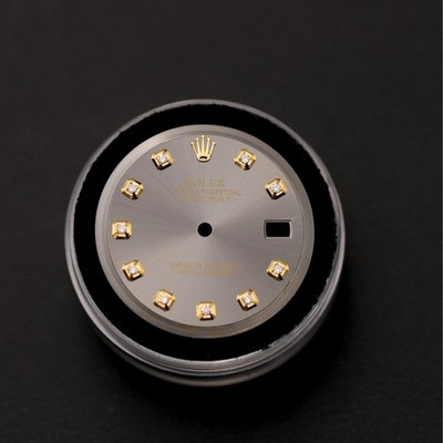 Rolex 36mm Custom Grauer Diamant Zifferblatt Für Datejust Uhren