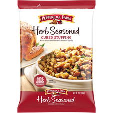 Pepperidge Farm HERB SEASONED CUBED STUFFING 12 oz Bag Premium Bread Mix