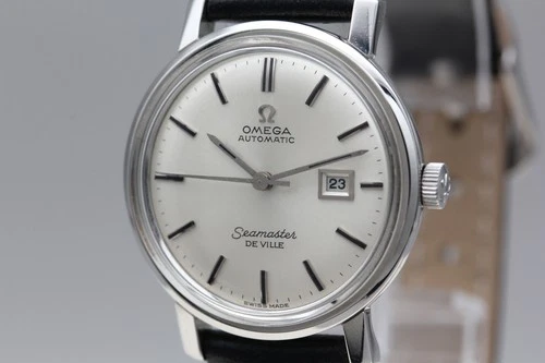 Vintage 1960s OMEGA Seamaster De Ville Cal.671 Automatic 29mm Date Unisex Watch