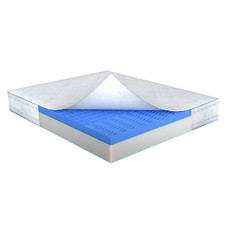 Materasso Memory Foam H 22 cm Tessuto con Aloe Sfoderabile Anallergico - Ecate