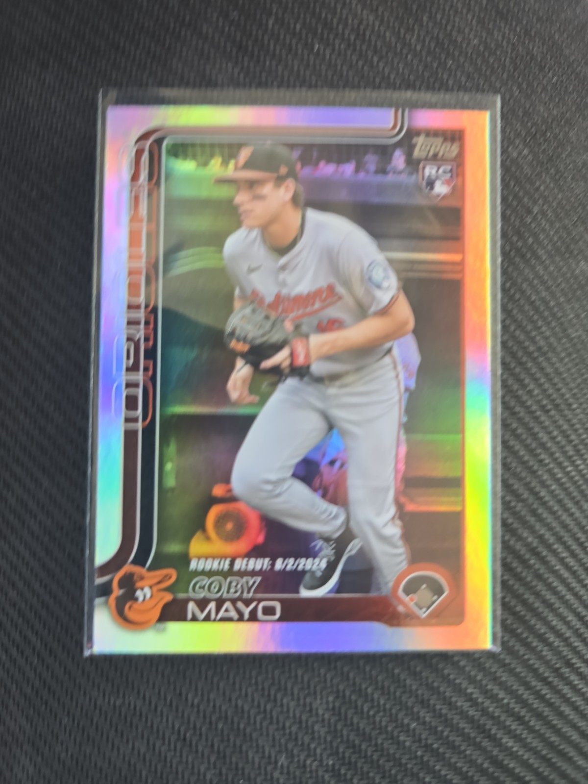 2025 Topps Chrome Update Series - Rookie Debut Coby Mayo #USC94 Refractor (RC)