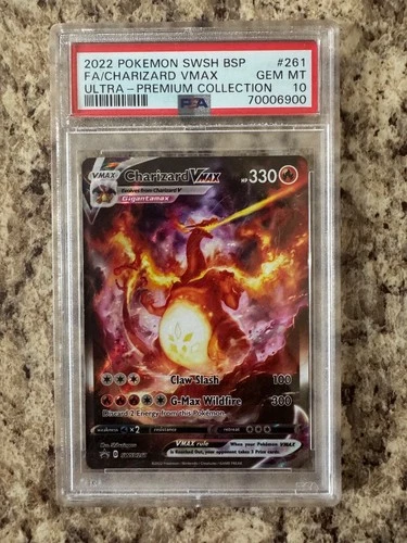 2022 Pokémon CHARIZARD VMAX PSA 10 Gem Mint SWSH BSP ULTRA - PREMIUM COLLECTION