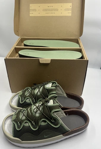 Nike Offline 2.0 Slide Sandali Scarpa Uomo 11 Verde Oliva Bianco Marrone CZ0332 200