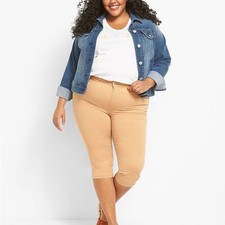 Lane Bryant Mid-Rise Straight Fit Pedal Pant Capris size 18 NWT