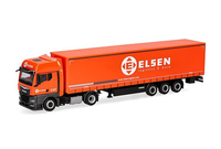 Herpa, MAN TGX GX 4X2 Mit 3-Achs-AnhäNger Von Elsen, 1/87, HER321150
