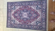 3x5 Luxury Art Silk Rug - Maroon & Multicolor - Traditional Indian 