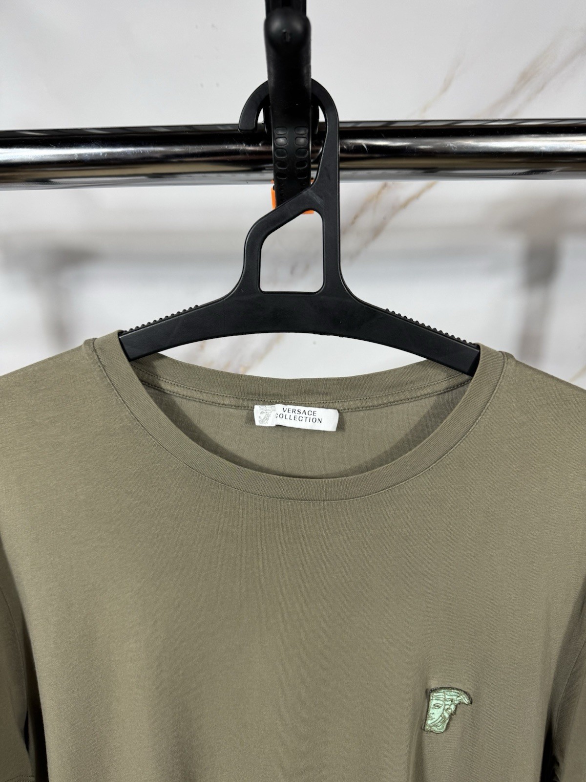 Versace Collection Basic Mini Logo Medusa Beige T… - image 2