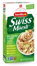 Swiss Muesli Cereal, 0g Added Sugar, Energy-Packed Cereal with Raisins, Hazel...