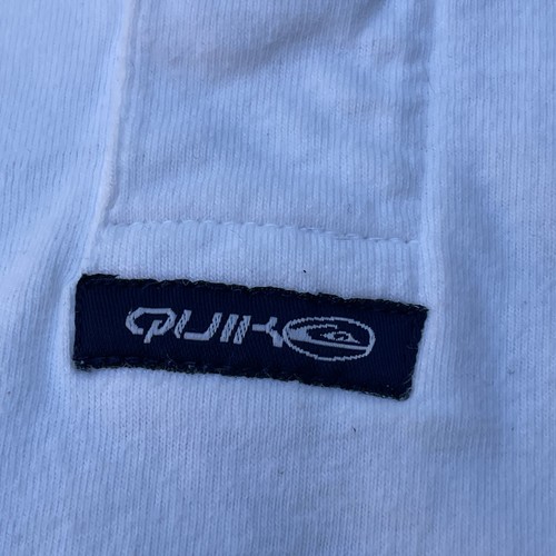 Vintage 90s Quiksilver Surf Polo T-Shirt White Large Men’s - Picture 4 of 12