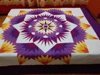 Queen  size  machine pieced and quilted  Patchwork quilt#113 — photo 3