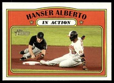 2021 Topps Heritage In Action Hanser Alberto Baltimore Orioles #128