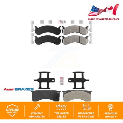 Front Rear Semi-Metallic Disc Brake Pads Kit For Blue Bird International IC 3200
