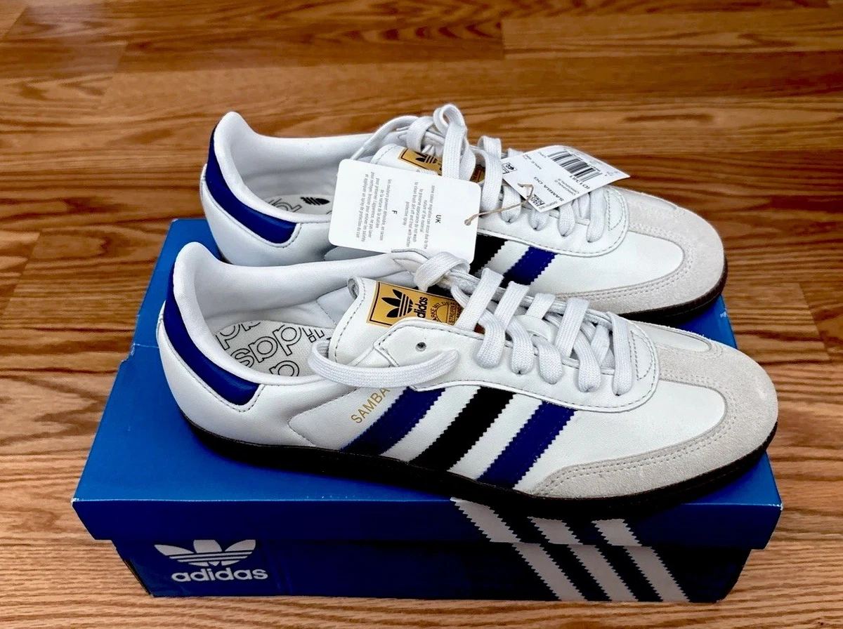 Las mejores ofertas en Adidas Samba OG White Active Blue | eBay