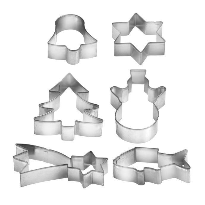 Tescoma Delicia Cookie Cutter Christmas 6 Pcs Metal Not Washable Dishwasher