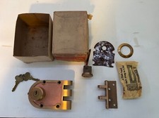 NOS VINTAGE SEGALOCK ONE 688 SOLID BRONZE DEADLOCK WITH BOX