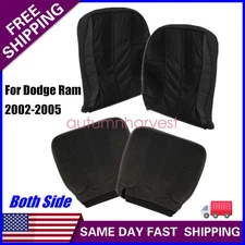 Both Side Cloth Seat Cover Dark Gray For 2003 2004 Dodge Ram 1500 2500 3500