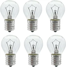 Lava Lamp Bulb, 6 Pack 25 Watt Lava Lamp Light Bulb, S11 E17 Base 120 Volt Lava