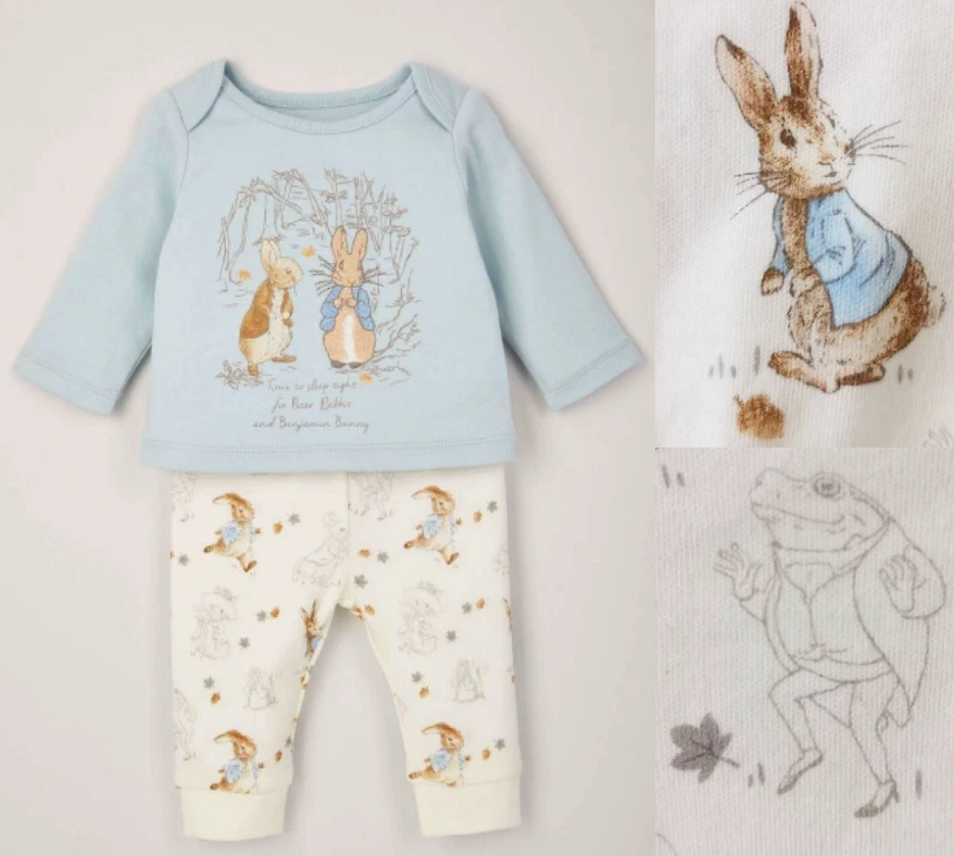 Beatrix Potter Peter Rabbit Baby Boys Pyjamas 9 12 Months NEW