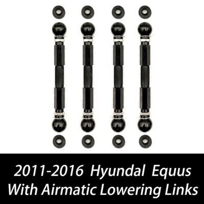 For 11-16 Hyundai Equus Fully Adjustable Air Ride Suspension Lowering Links Kit