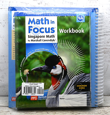 Math in Focus Singapore 4th Grade 1st Semester Homeschool Complete Package NEW!