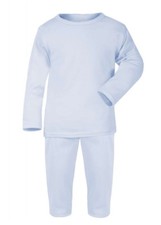 Image of 100% Cotton BABY BOY/GIRL TODDLER Plain Colour Pyjamas Set Long Sleeve Footless