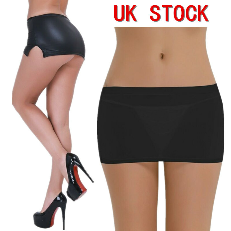 Sexy Women A-Line Mini Skirt Bodycon Skort Ultra-short Wrap