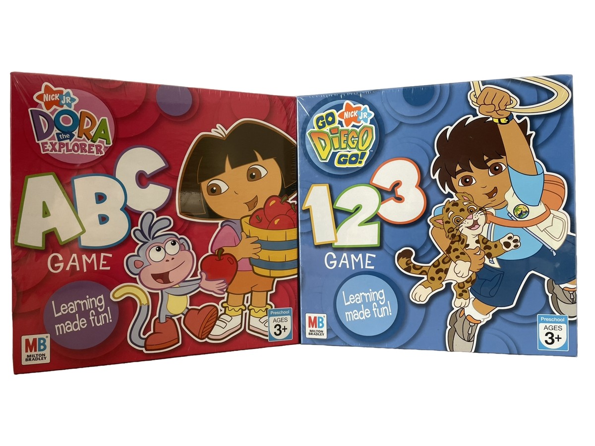 Dora The Explorer A B C Go Diego Go 1 2 3 Nick Jr Two Milton