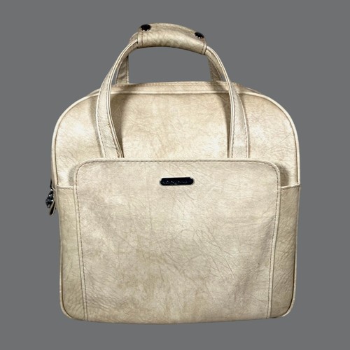 Vintage 1970s Samsonite Silhouette II Travel Overnight Carry On Bag Cream Tan