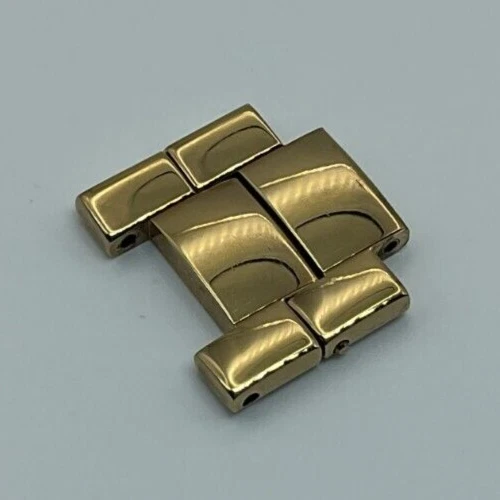 CINTURINO OROLOGIO GUCCI ORIGINALE 15MM BRACCIALE DUE MAGLIE PER 3300M GIALLO