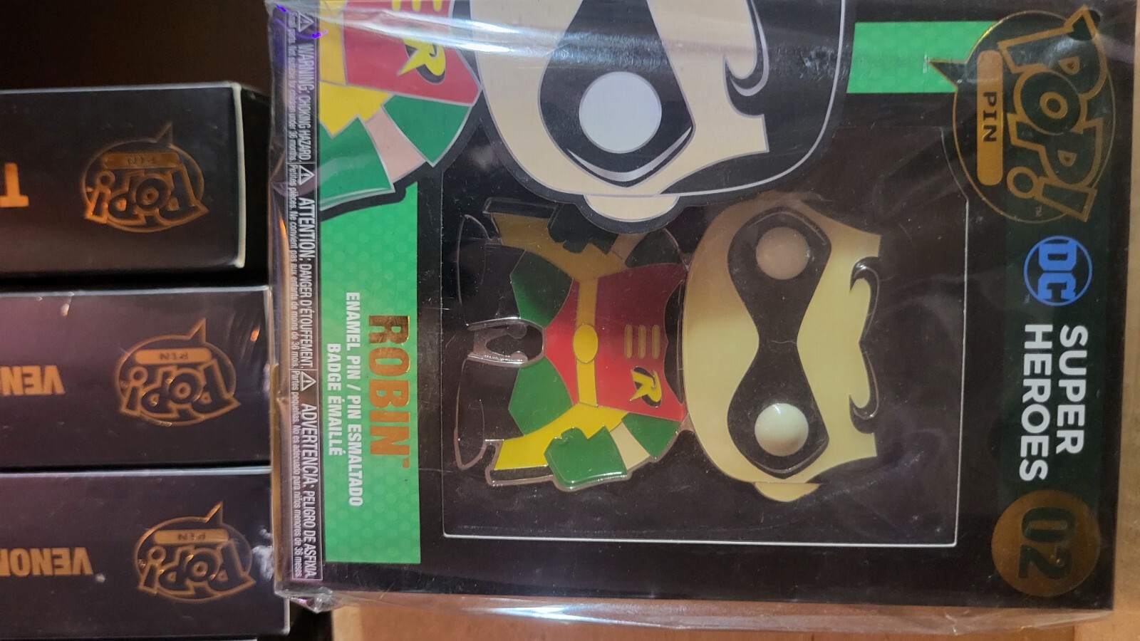 DC Super Heroes Robin Funko Pop! Pin #02