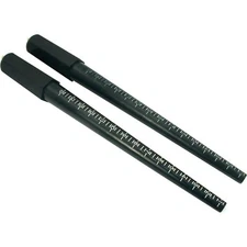 2 Ring Sizer Stick Beautiful Black Plastic Mandrels RS5