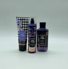 Bath & Body Works EMILY IN PARIS Lavender Luxe FULL SIZE SET of 3