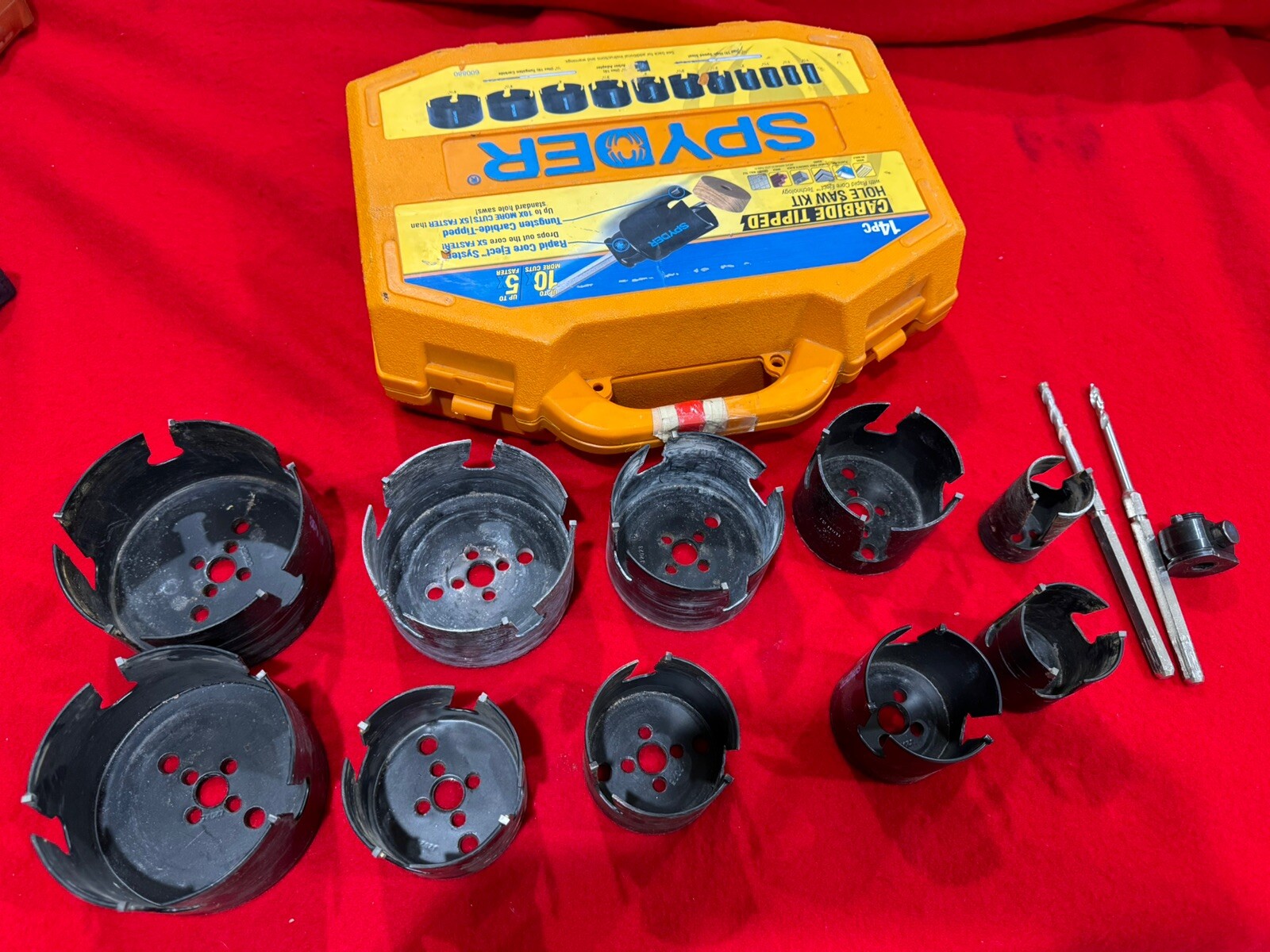 SPYDER 600880CA 14PC CARBIDETIPPED HOLE SAW KIT (Missing 1 Piece) 884835005153 eBay