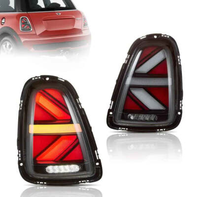 2PCS VLAND LED Tail Lights For 2007-2013 Mini Cooper R56 R57 R58 R59 Sequential