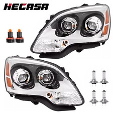 HECASA For GMC Acadia 2007-2012 Projector Headlights Headlamps Left+Right Clear