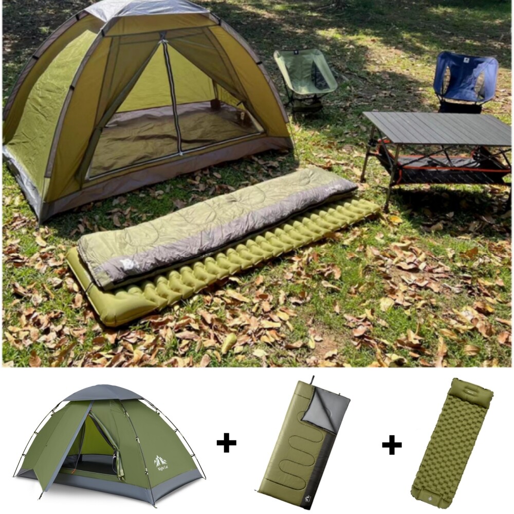Night Cat Outdoor Camping Equipment Set Tent Pad Sleeping Bag