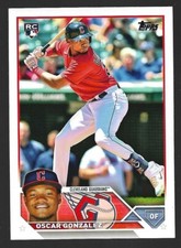 OSCAR GONZALEZ 2023 Topps ROOKIE CARD #119 CLEVELAND GUARDIANS Free Shipping RC