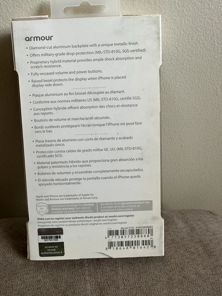 Moshi Armour Case for iPhone 7 Plus / 8 Plus - Black - Image 2 of 4