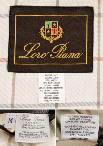Loro Piana Deer Leather Jacket w/ Removable Cashmere Lining - M - $6000 Retail - Picture 19 of 24